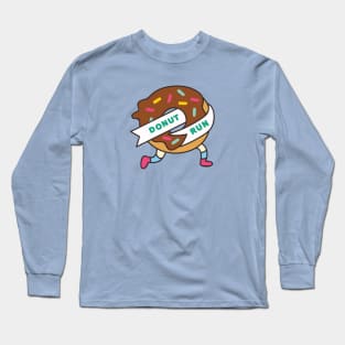 Donut Run // Cute Donut Doodle Long Sleeve T-Shirt